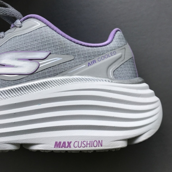 Skechers Max Cushioning Endevour Gray Lavender Womens Athletic Sneaker Size 5 - Picture 1 of 14